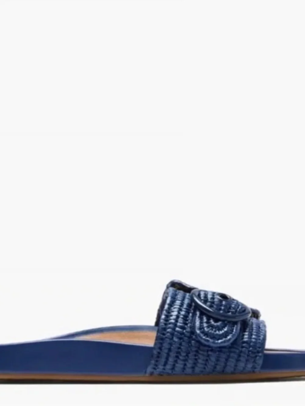 Kate Spade New York Navy Maribelle Braided Slide Sandals